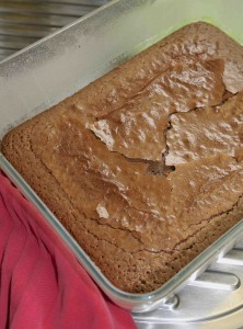 Brownies net uit de oven